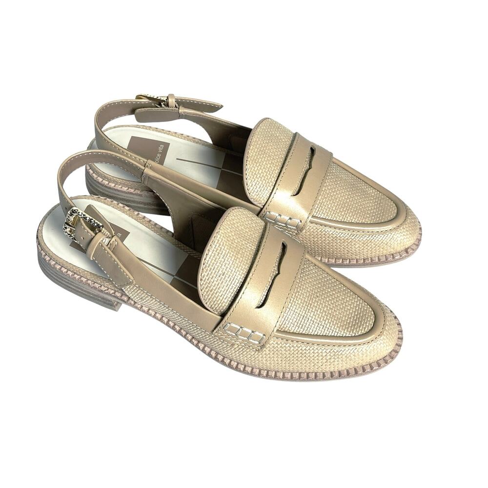NWOT DOLCE VITA Women’e Hardi Woven Tan Slingback Flat 7.5 - Picture 3 of 8